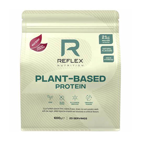 Reflex Nutrition Plant Based Protein Wild Berry 600g - Muscle Recovery - Reflex Nutrition