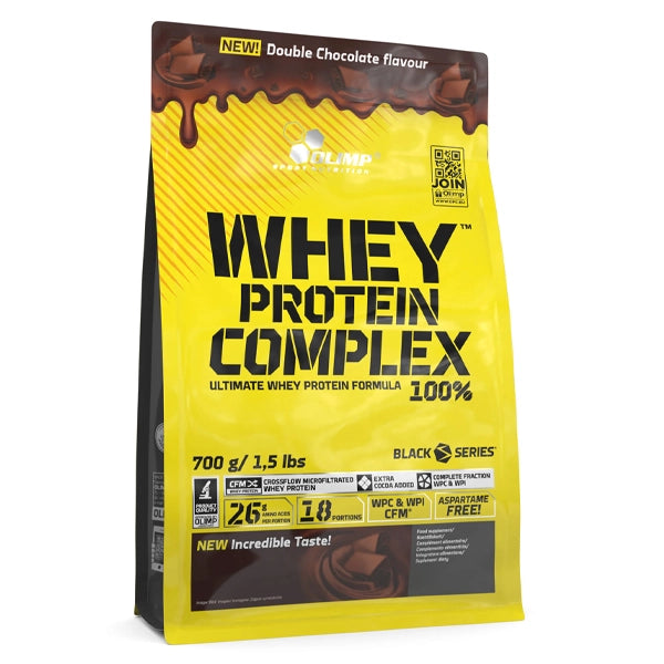 Olimp Whey Protein Complex 700g Double Chocolate Flavor - Muscle Recovery - Olimp