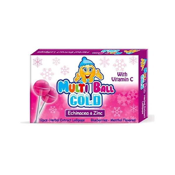 MultiBall Echinacea Lollipops Vitamin C + Zinc 12 Pieces