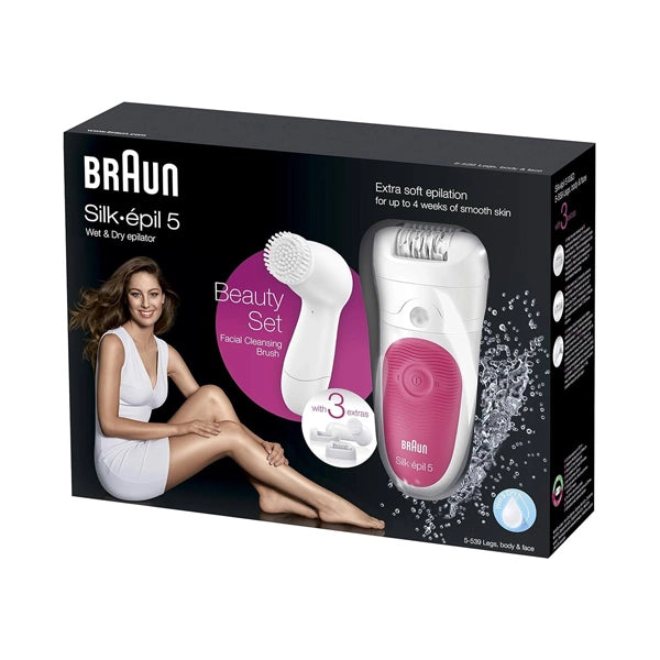 Braun Silk Epil 5 Shave, Trim &amp; Epilate Wet &amp; Dry Plus 3 Extras