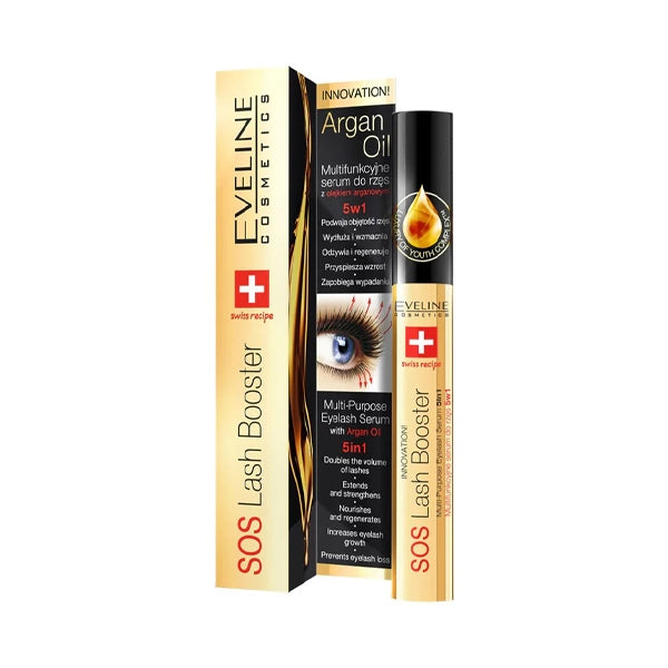 Eveline 5in1 Argan Oil Eye Lash Serum 10ml 
