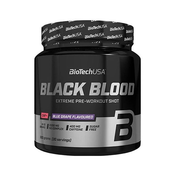 Biotech Usa Black Blood Blue Sugar Free Grape Flavored 300g - Energy Boost - Biotech Usa