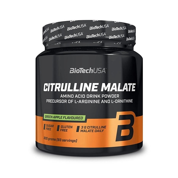Biotech Usa Citrulline Malate 300g Green Apple Flavoured - Muscle Recovery - Biotech Usa