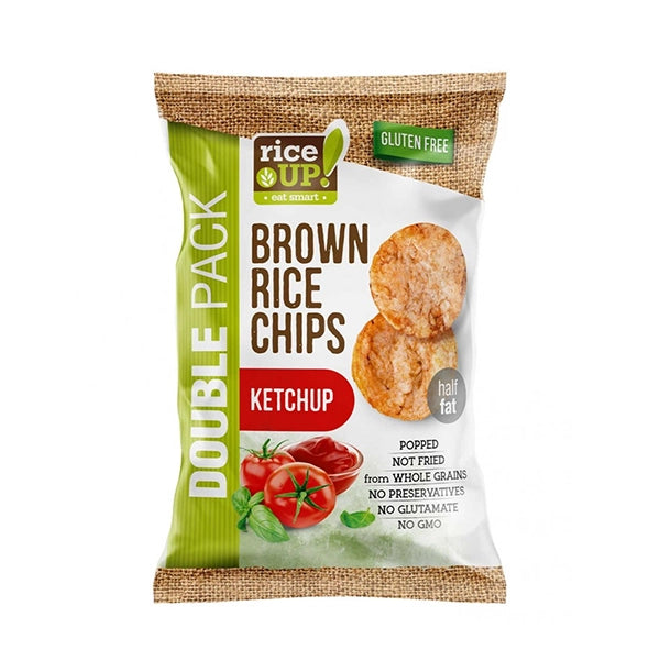Rice Up Whole Grain 60gm Rice Chips Ketchup - healthy snack - Rice Up