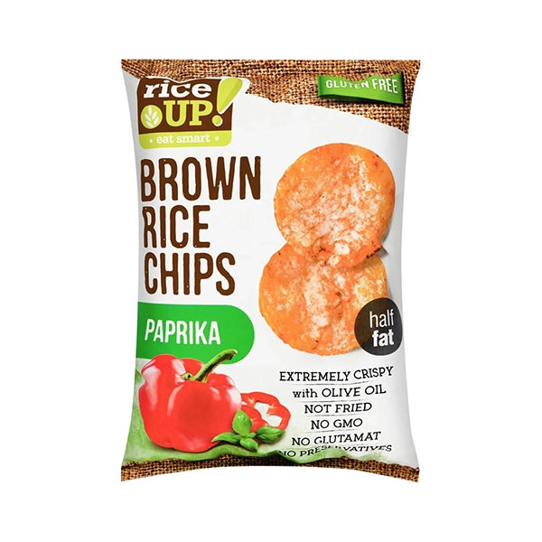 Rice Up Whole Grain 60gm Rice Chips Paprika - healthy snacks - Rice Up