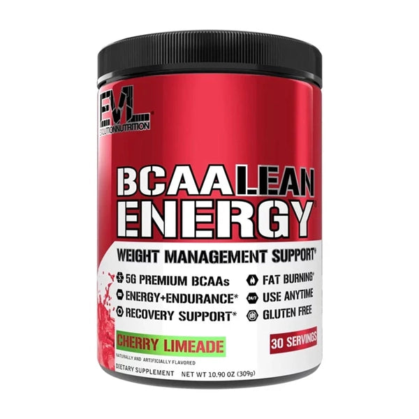 Evl Bcaa Lean Energy Cherry Limeade 309 G - Muscle Recovery - Evlution nutrition