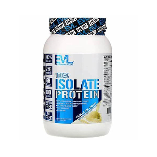 Evl Isolate Protein 726g Vanilla Ice Cream - Muscle Recovery - Evlution nutrition