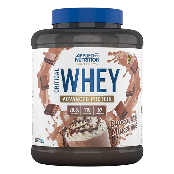 Applied Nutrition Critical Whey Advanced Protein Chocolate Milkshake 67 Servings - advanced protein - Applied Nutrition