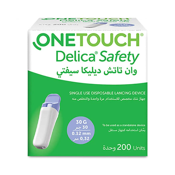 Onetouch Delica Safety Lancing Device 200 Units