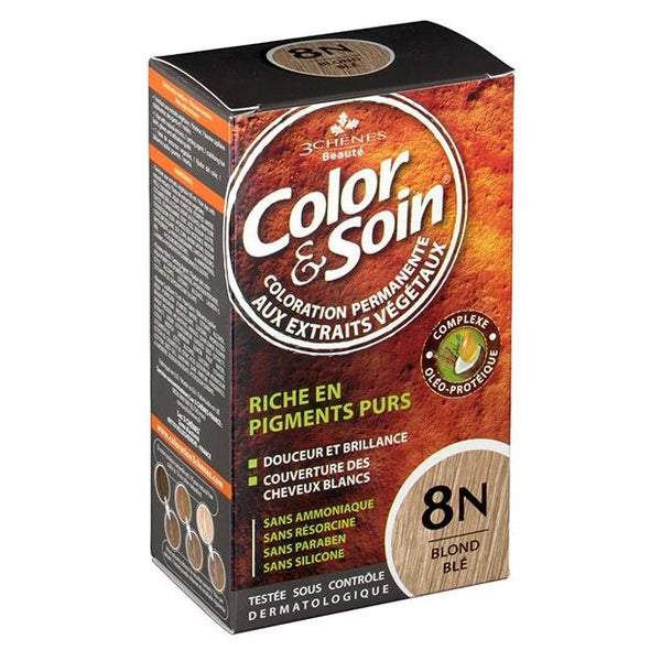 Color &amp; Soin Hair Color Blond Wheat 8n 135 Ml