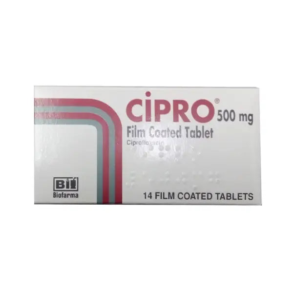 cipro 500mg tab 14's