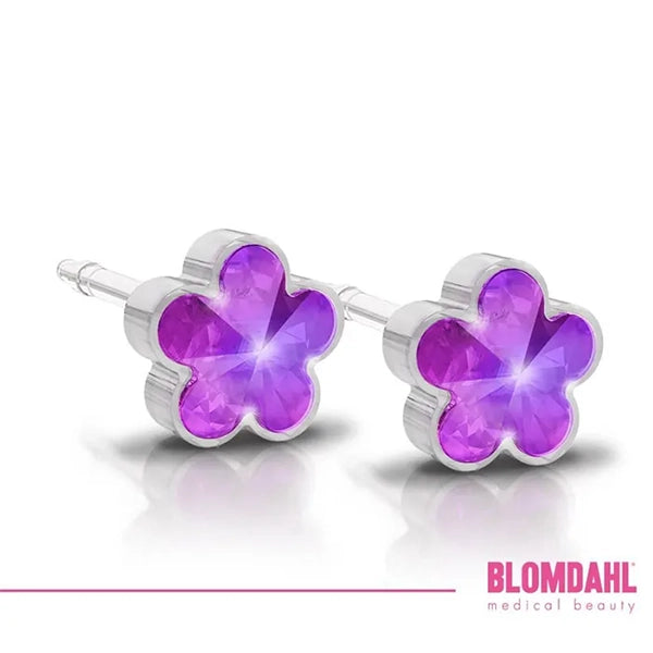 Blomdahl B Ear Ring Flwr Fuchisa