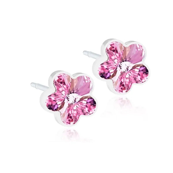 Blomdahl B Ear Ring Flwr L-rose