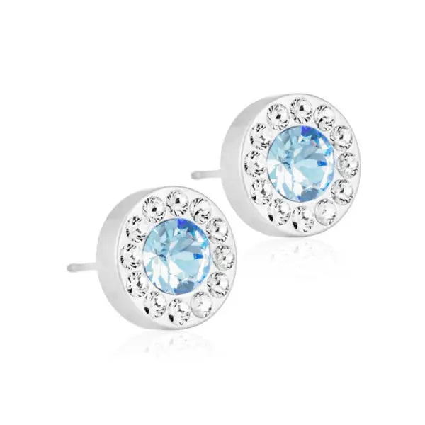 Blomdahl Mp Brill Halo 6 Mm, Aqua/crystal