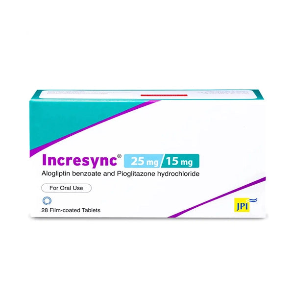 Incresync 15mg/25mg Tab 28's