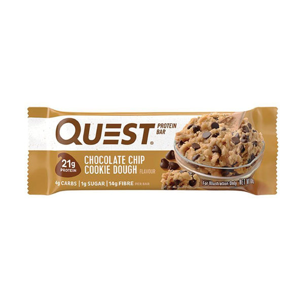 Quest Nutrition Protein Bar Choco Chip Cookie Dough 60 G - protein snack - Quest Nutrition
