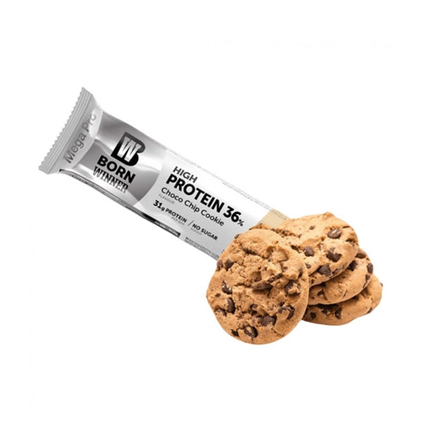 Born Winner Mega Protein Choco Chip Cookie 85g - nutritious snack - Born Winner