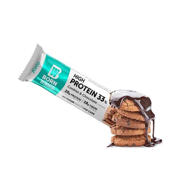 Born Winner Keto Protein Cookie &amp;amp; Chocolate 60g - Post-workout - Born Winner
