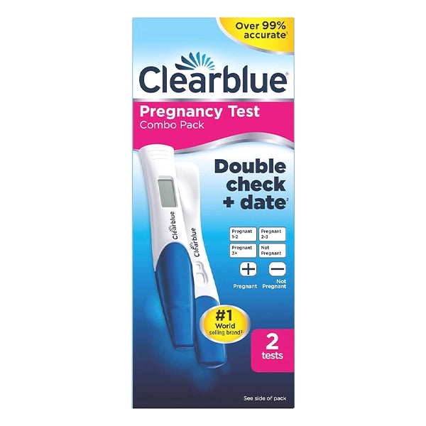 Clearblue Pregnancy Test Double Check + Date Combo Pack 2  Tests
