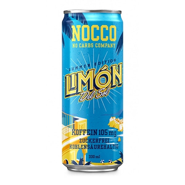 Nocco Limon Bcaa Drink Caffeine 330ml - Fitness Drink - Nocco