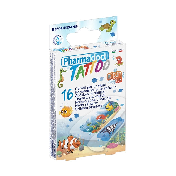 Pharmadoct 16 Tattoo Ocean Fun  Children Plasters