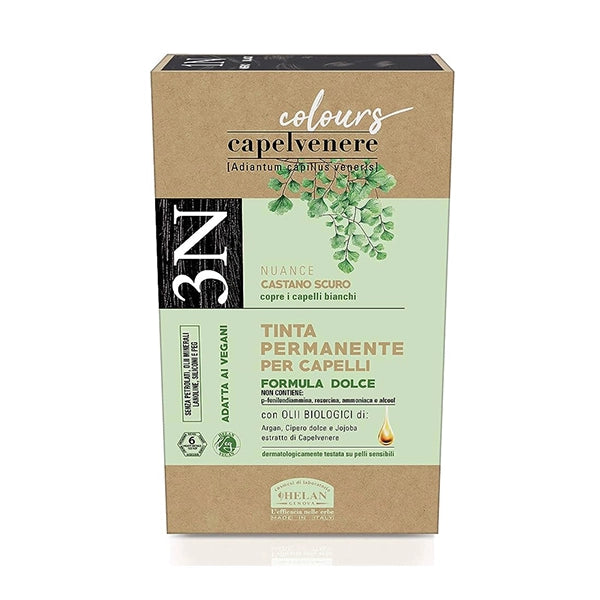 Helan Capelvenere Permanent Hair Dye Dark Brown 3n