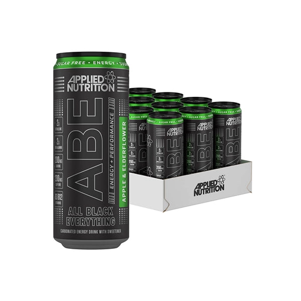 Applied Nutrition Abe Can Apple &amp;amp; Elder Flower 330 Ml  1 Pc - refreshing beverage - Applied Nutrition