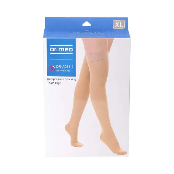 dr. med a061-2 compression stocking thigh high closed type(xl)