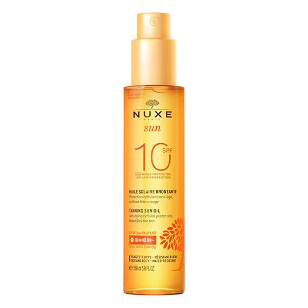 Nuxe Sun Tanning Oil Spf 10 Face &amp; Body  150 Ml