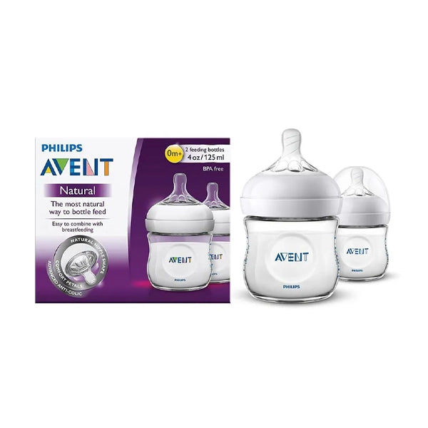 Philips Avent Natural  2 Bottles 0+m 125 Ml