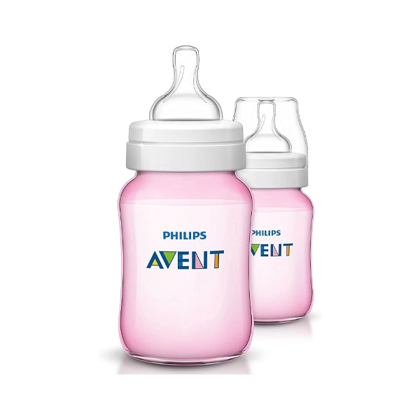 Avent Classic+ Pink 2 Bottles 260 Ml