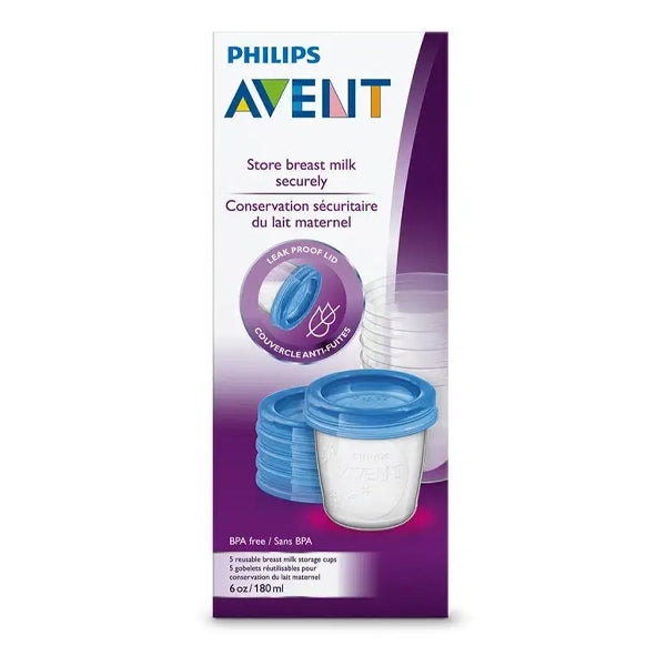 Philips Avent Breast Milk Refill Cups 180 Ml*5