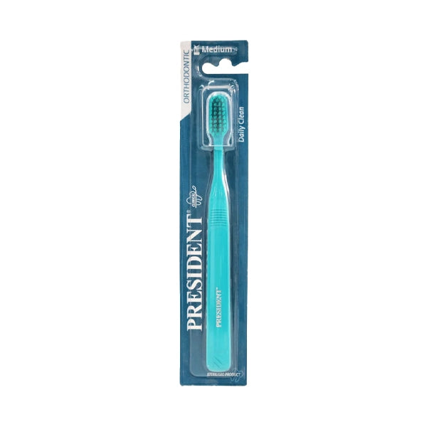 President Orthodontic Medium Toothbrush