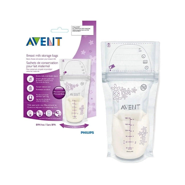 Philips Avent Breast Milk Storage Bags 180 Ml *25