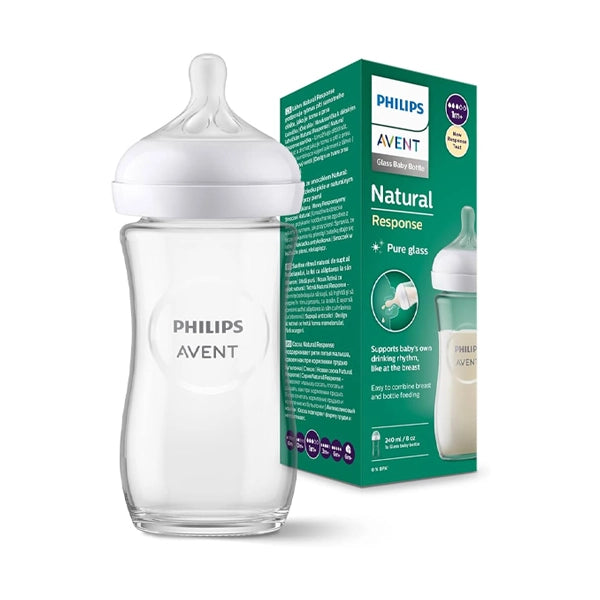 Philips Avent Natural Bottle Glass 240 Ml 1+m