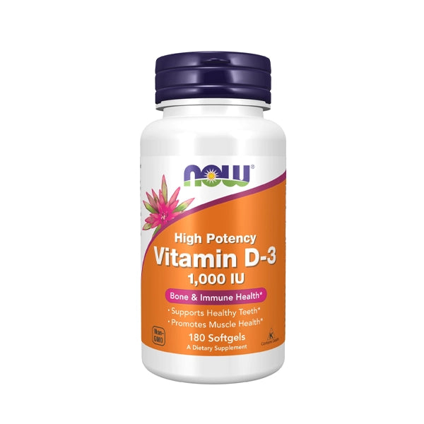Now Vitamin D-3 1000iu 180 Caps 19035