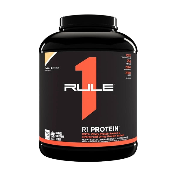 Rule One Proteins 100% Whey Iso Protein Cookies &amp;amp; Cream  30 Servings - Protein Powder - Rule One Proteins