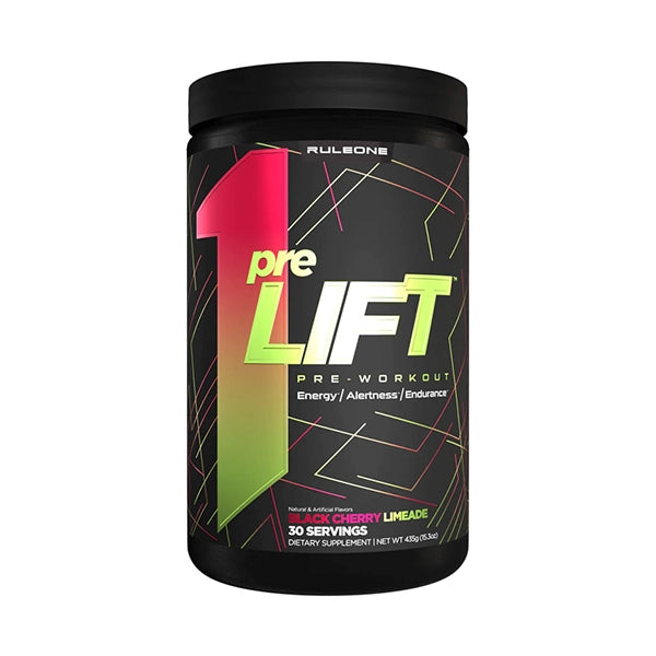 Rule One Proteins Pre Lift Black Cherry Limeade 30 Servings - Energy Boost - Rule One Proteins