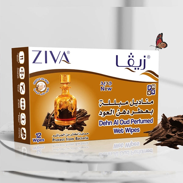 Ziva Refreshing Wipes 12 Sachet-oudh