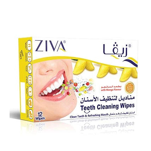Ziva Tooth Wipes 12 Sachets-mango