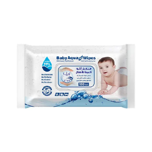 Ziva Baby Aqua Soft Wipes 100 Pcs