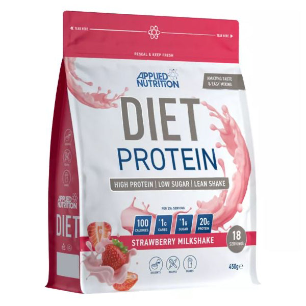 Applied Nutrition Diet Whey Protein Strawberry Milkshake 450 G - Protein Powder - Applied Nutrition