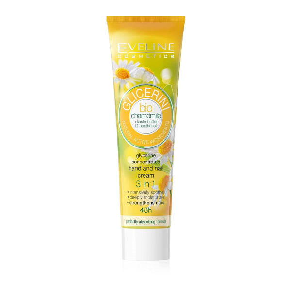 Eveline Glicerini Hand &amp; Nail Cream With Chamomile 100 Ml