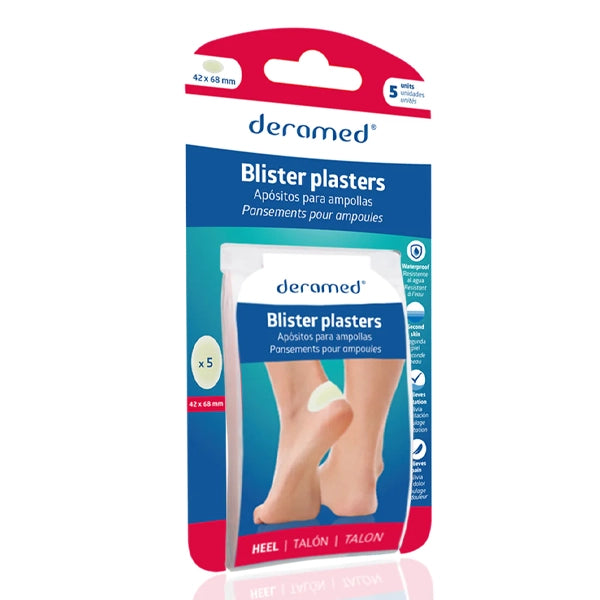 Deramed Heel Blister Plasters 5 Pcs