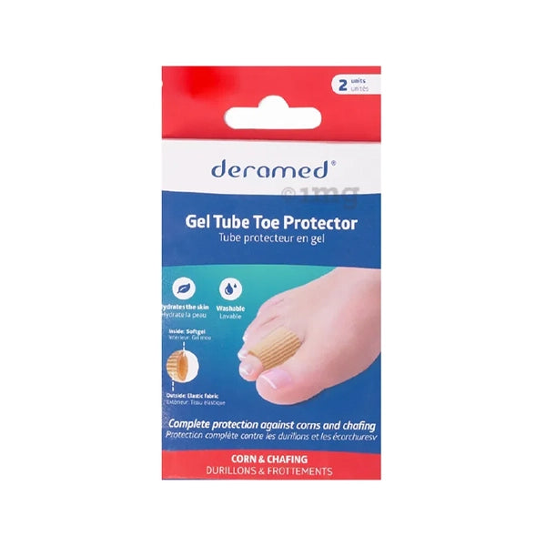 Deramed Gel Tube Toe Protector 2 Units Size Medium