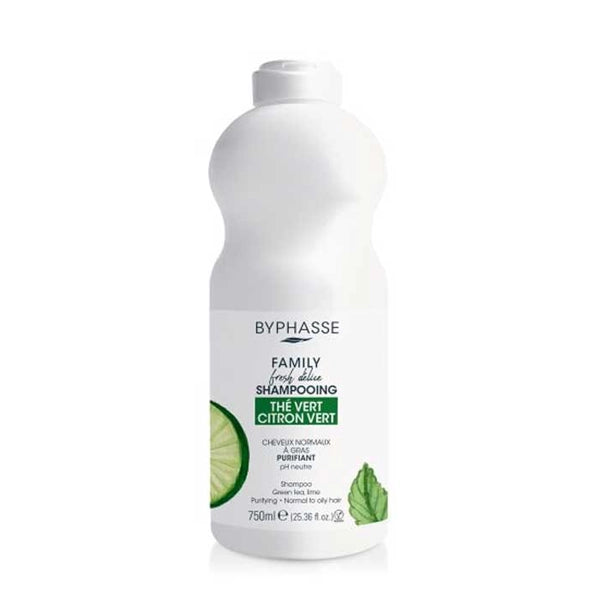 Byphasse Green Tea &amp; Lime Shampoo Normal To Oily Hair 750 Ml