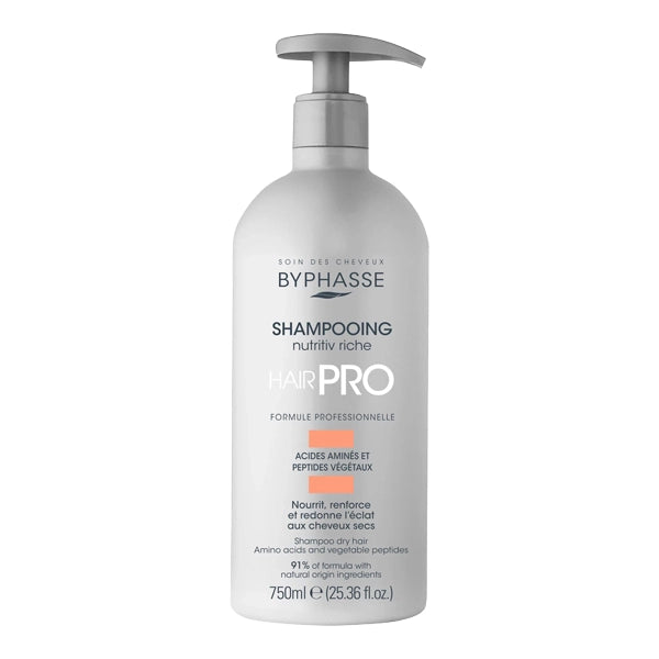 Byphasse Nutritive Rich Shampoo For Dry Hair 1 Litre