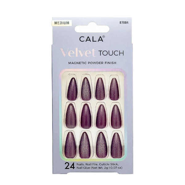 Cala  Burgundy Almond Nail Kit 24 Pcs