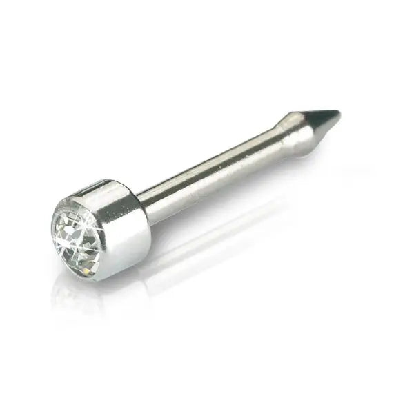 blomdahl nose piercing p st 3mm bezel crystal
