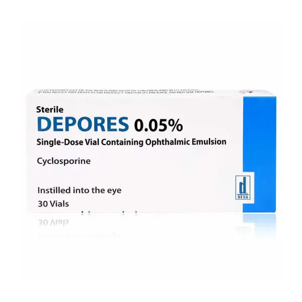 depores 0.05% ophthalmic emulsion 30's vials
